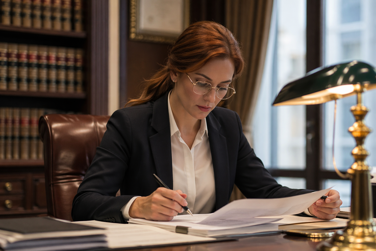 Advisor reviewing documents with client