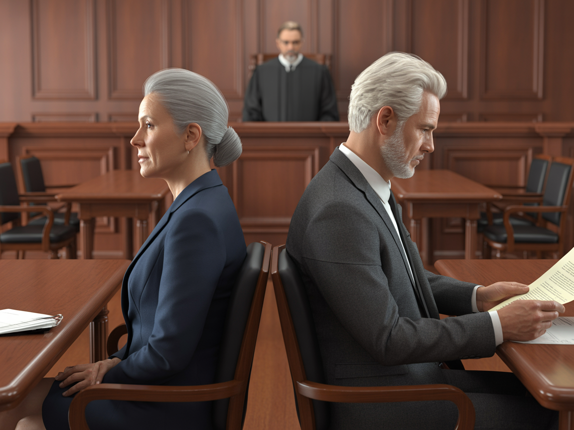 Senior couple in consultation with financial advisor